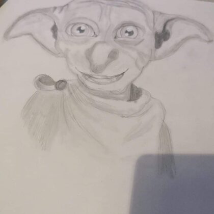 Dobby Bleistiftzeichnung