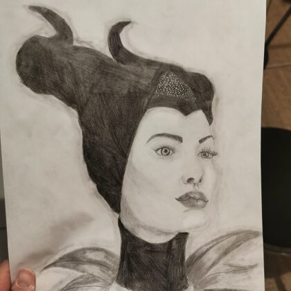 Maleficent Bleistiftzeichnung
