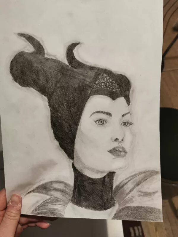 Maleficent Bleistiftzeichnung
